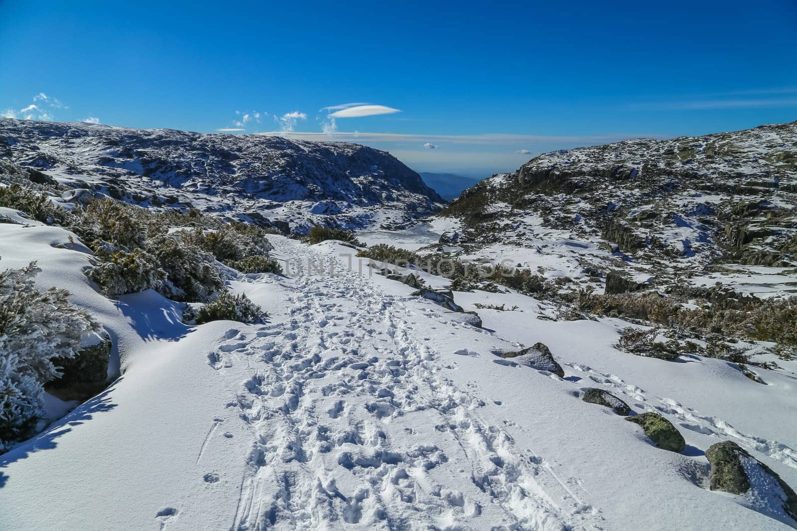 Mountain view, Serra da Estrela, the highest point of Portugal