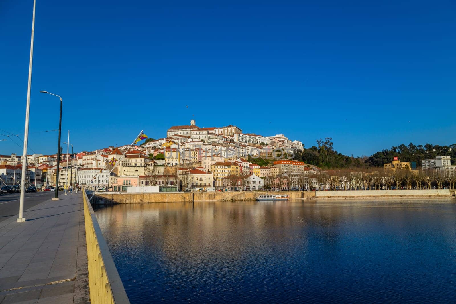 Coimbra, Portugal - February 2, 2023: Architecture of the city of Coimbra in the west of Portugal