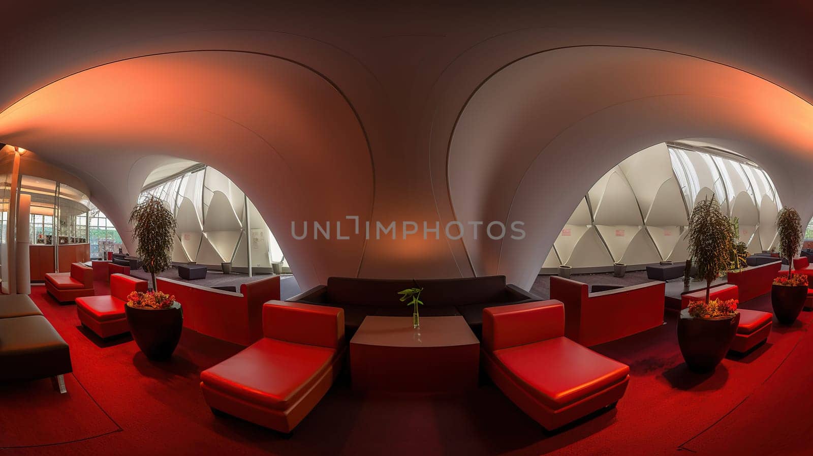 Airport lounge VIP area, comfortable and relaxing, generative ai