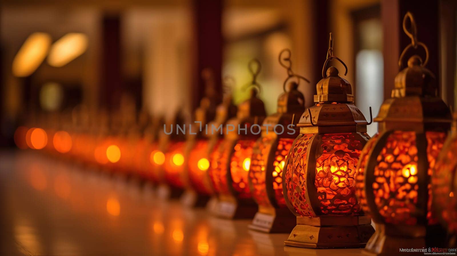 Lamps at Malayalee Wedding Ceremony, generative ai