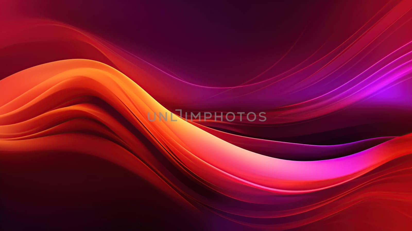shiny neon glass beautiful, calming translucent wavy composition background with gradient transition, aesthetically , generative ai
