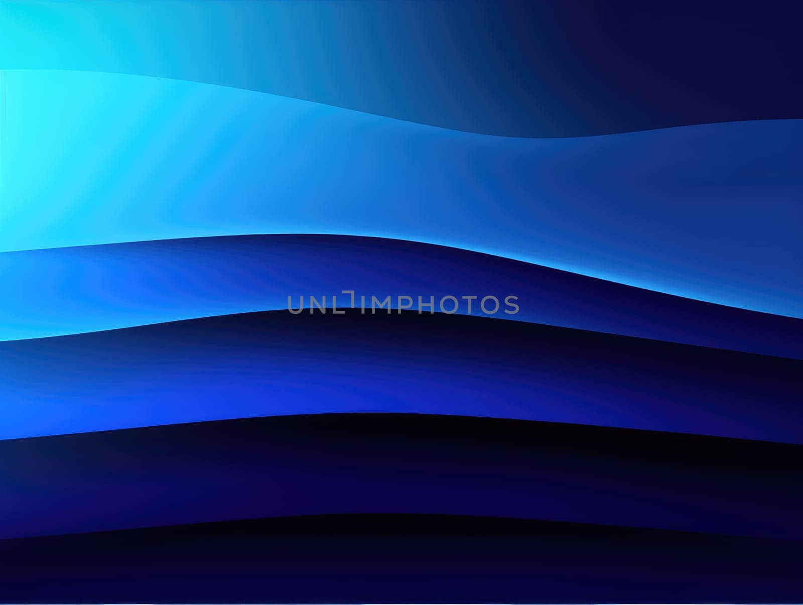 Blue waves abstract background, liquid art pattern. Generative AI.