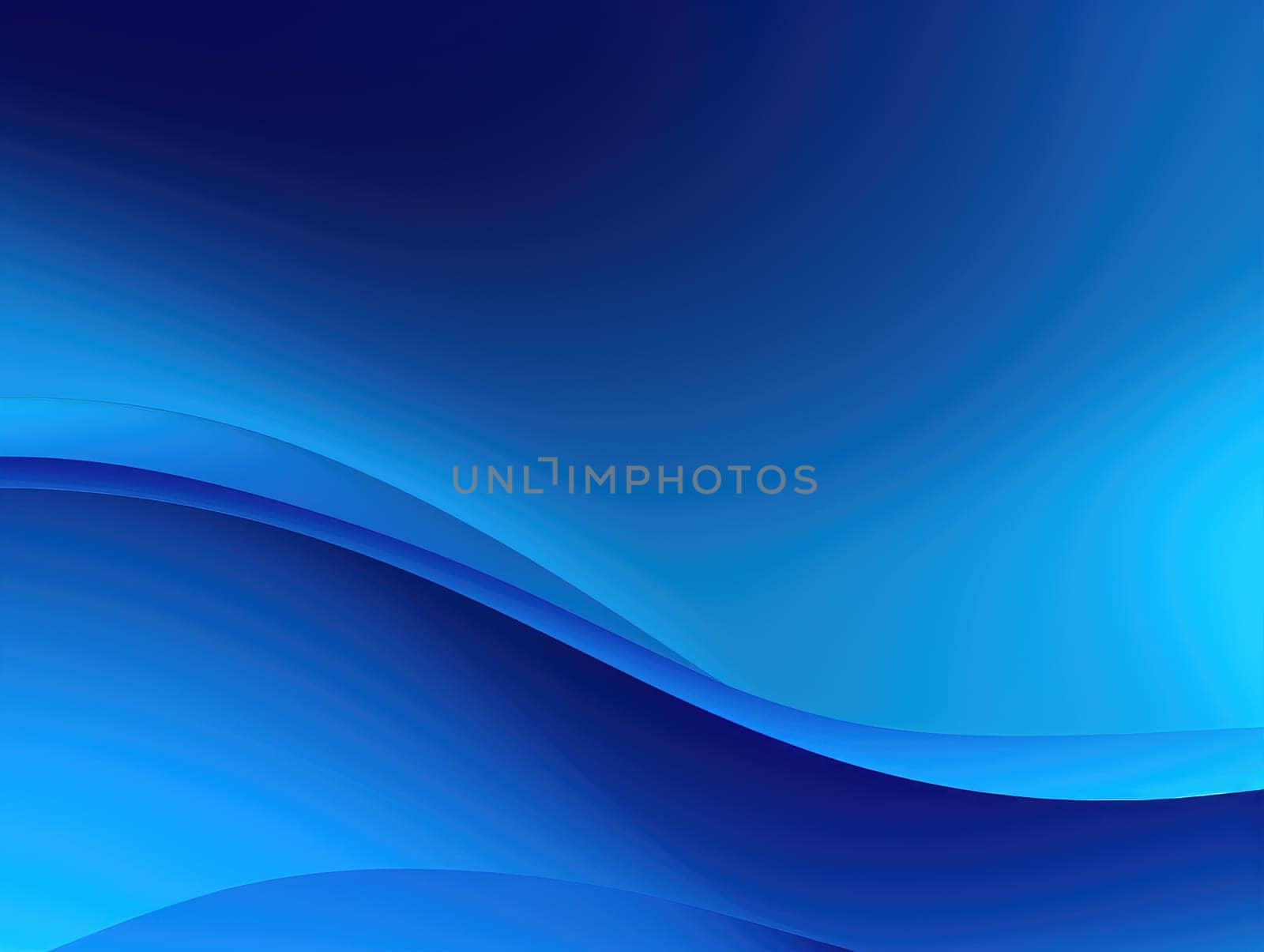 Blue waves abstract background, liquid art pattern. Generative AI.