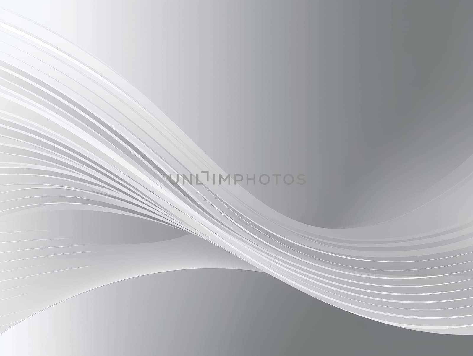 Abstract white waves background, 3d background. Generative AI.