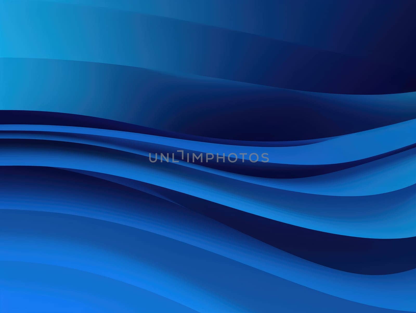 Blue waves abstract background, liquid art pattern. Generative AI.
