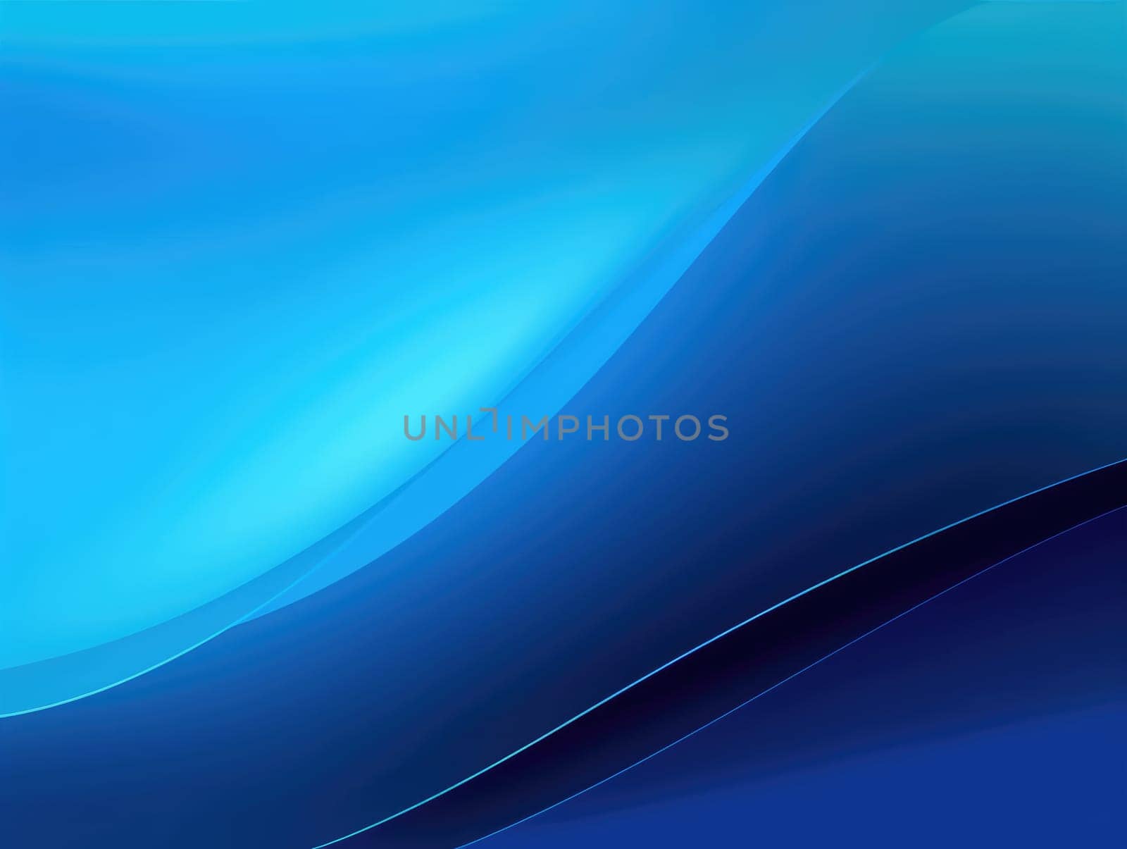 Blue waves abstract background, liquid art pattern. Generative AI.