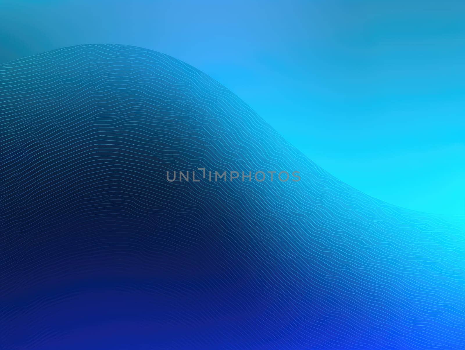 Blue waves abstract background, liquid art pattern. Generative AI.