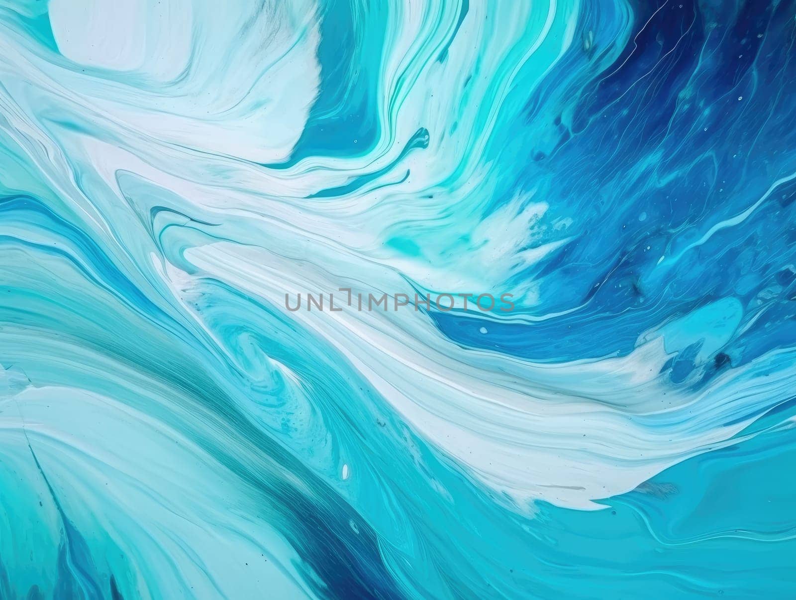 Abstract blue and yellow paint background. Acrylic texture background, Generative AI.