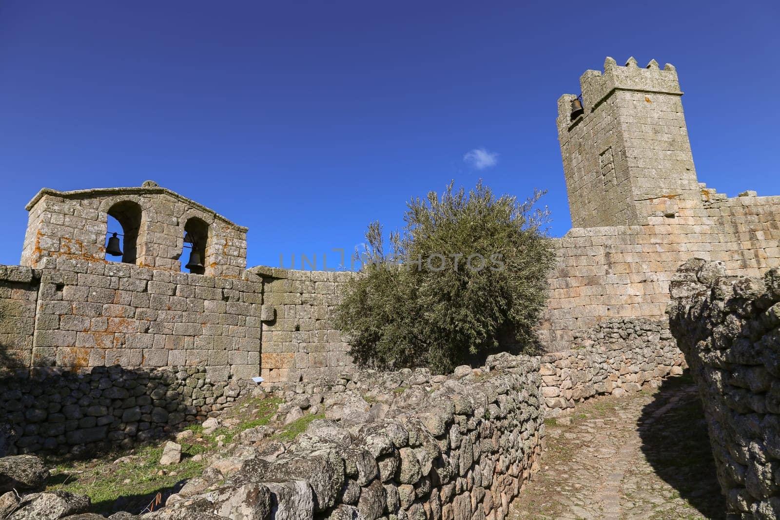 Ruins of Marialva historical village and castle in Meda, Portugal