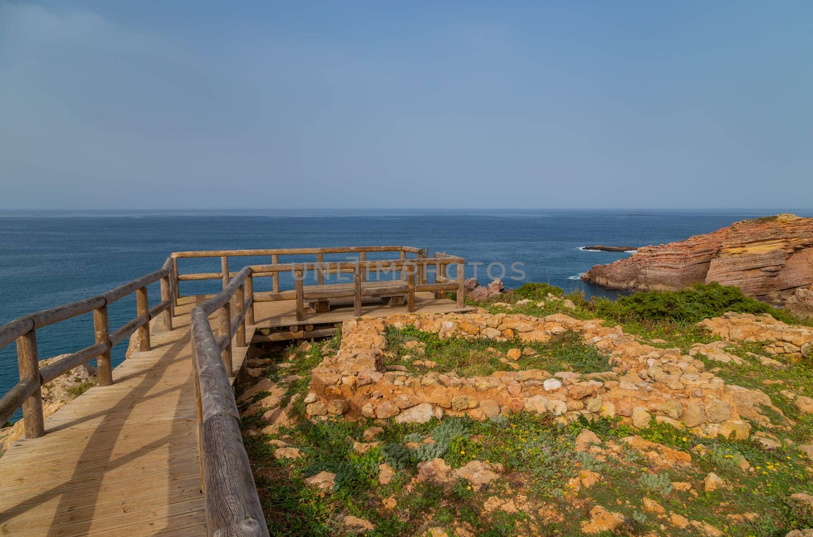 Cliffs in the Algarve West Coast, near Aljezur, Portugal