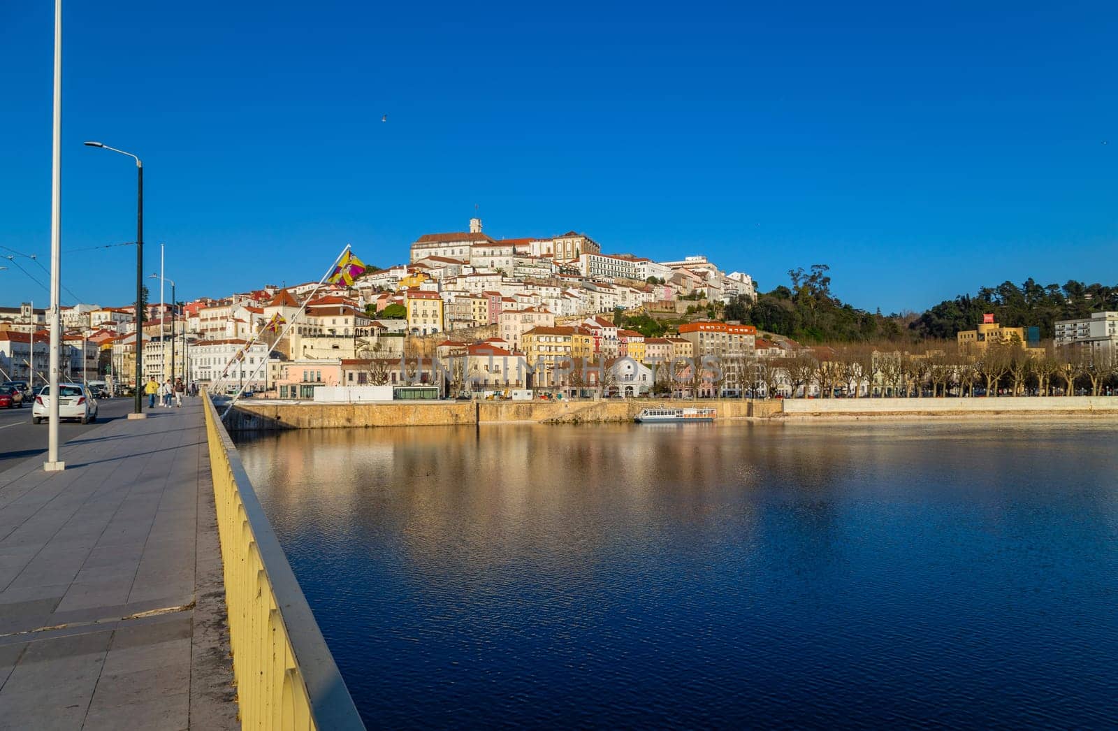 Coimbra, Portugal - February 2, 2023: Architecture of the city of Coimbra in the west of Portugal