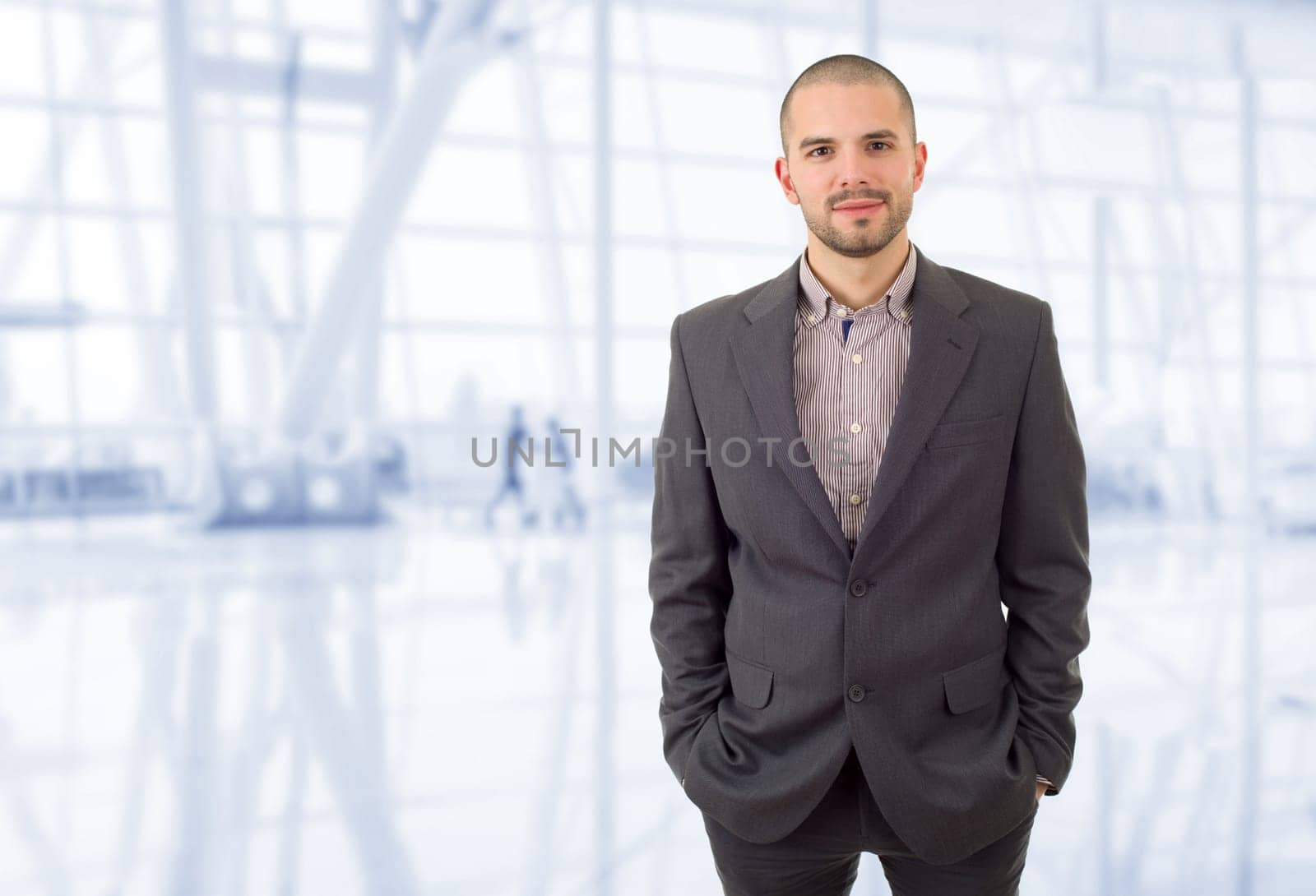 young business man portrait at the office