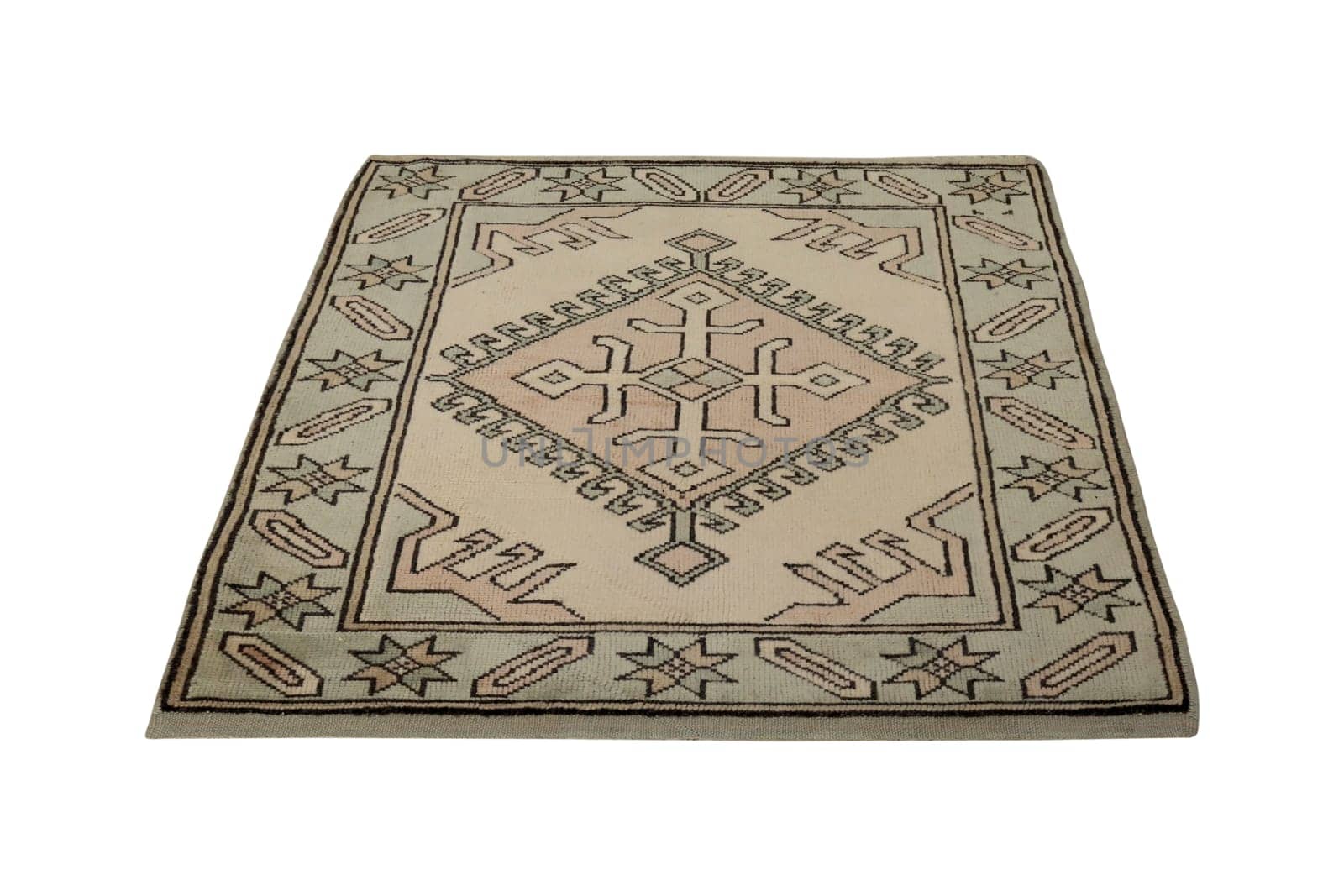 hand-woven, decorative wool Turkish rug