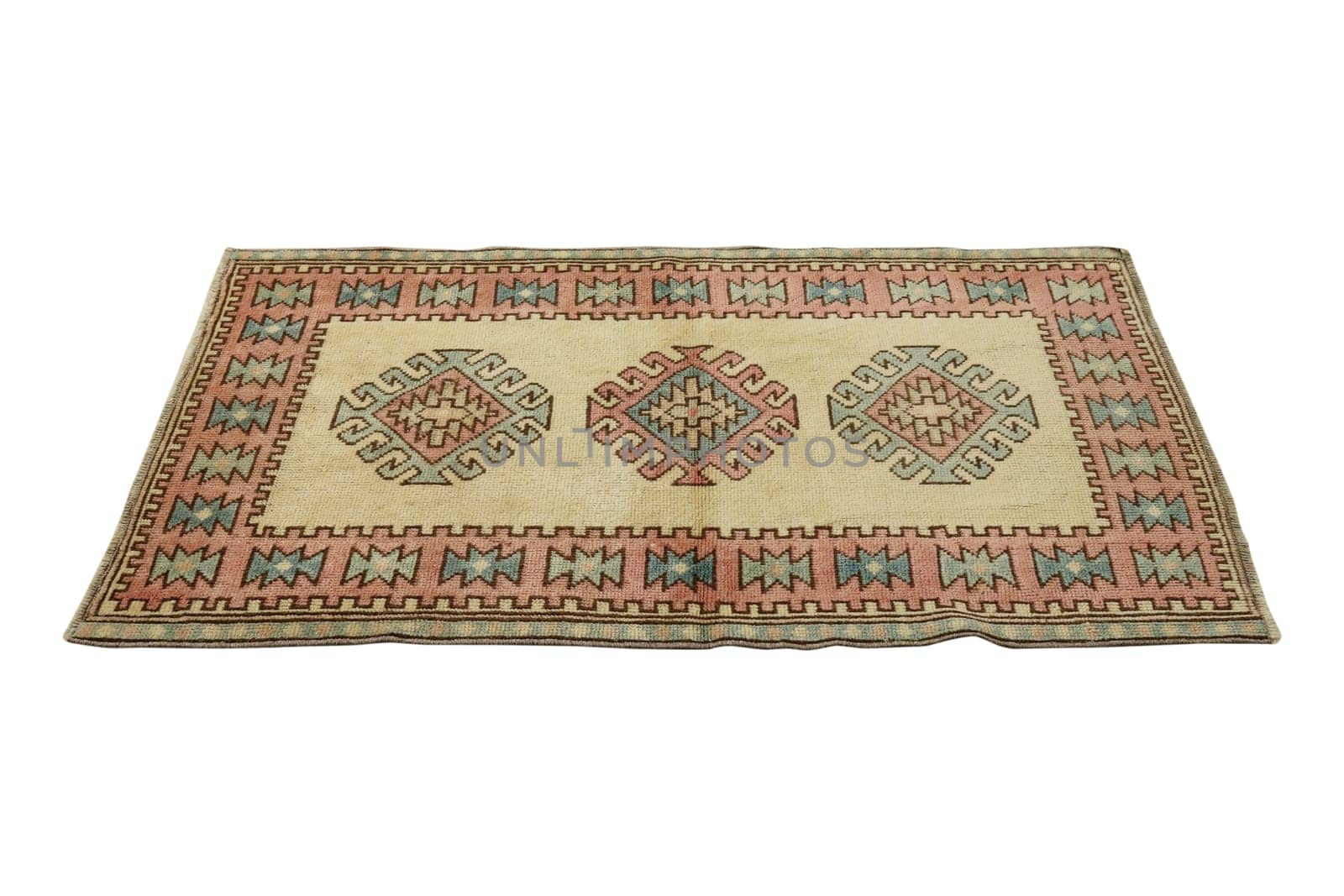 hand-woven, decorative wool Turkish rug