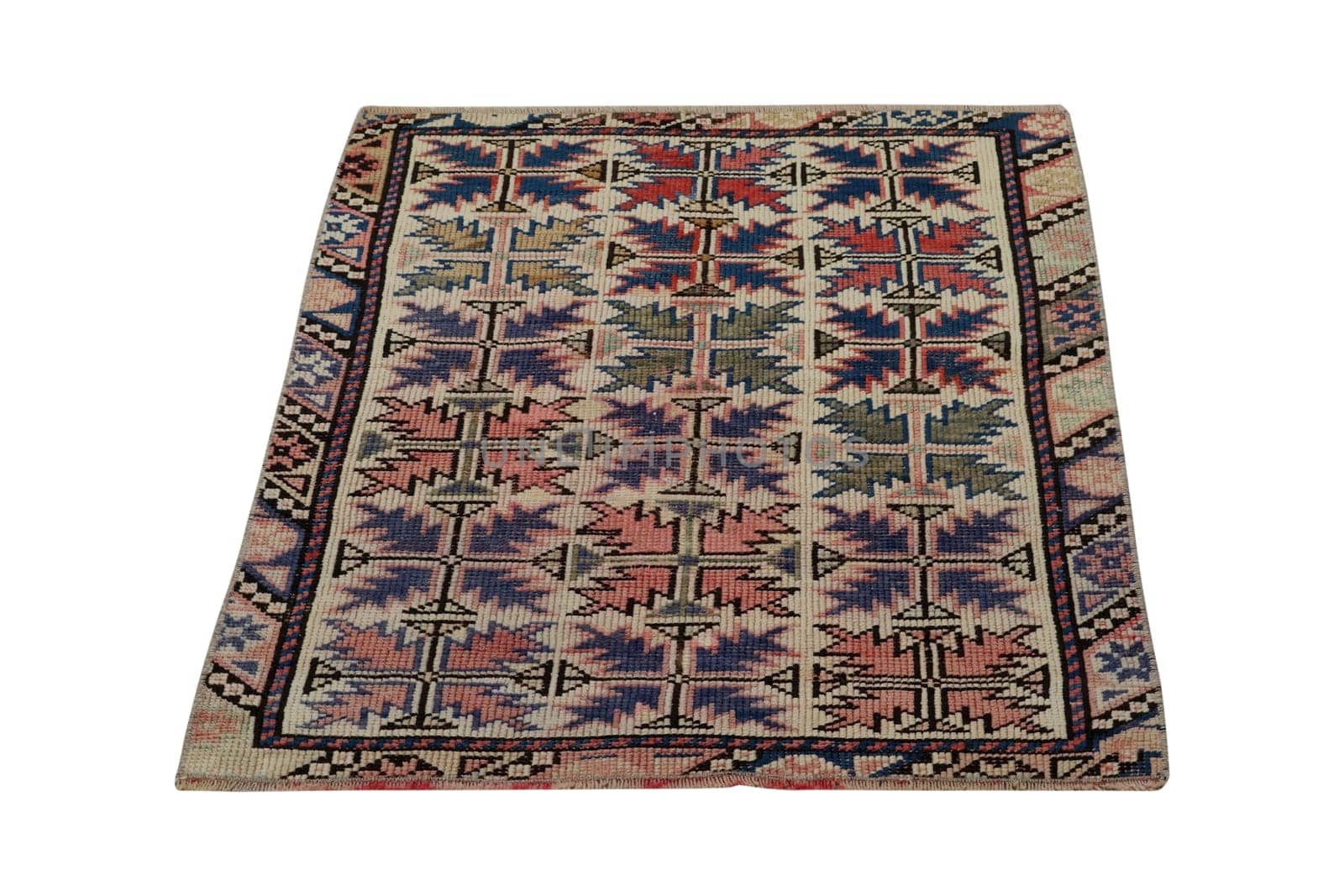 hand-woven, decorative wool Turkish rug