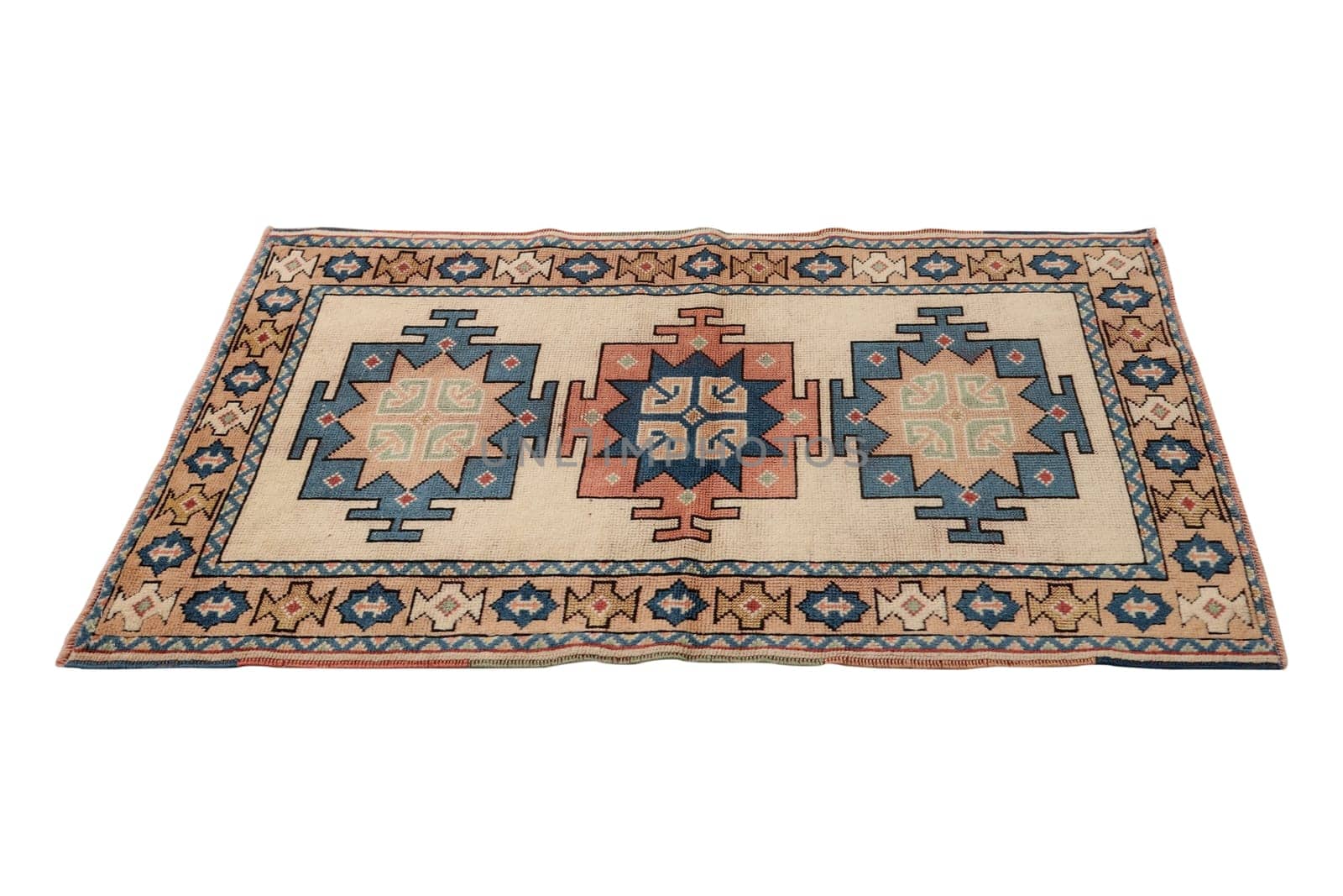 hand-woven, decorative wool Turkish carpet