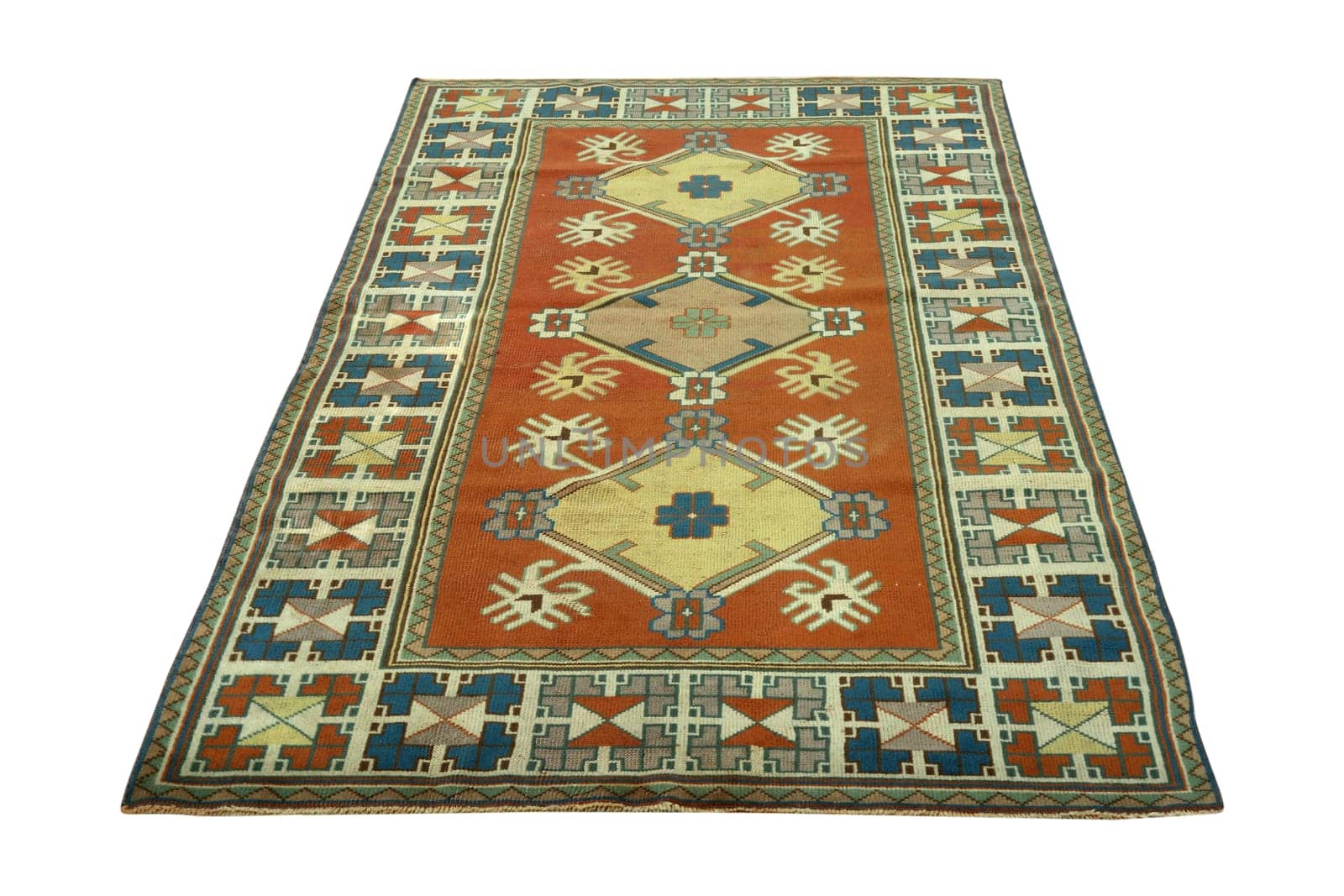 hand-woven, decorative wool Turkish carpet