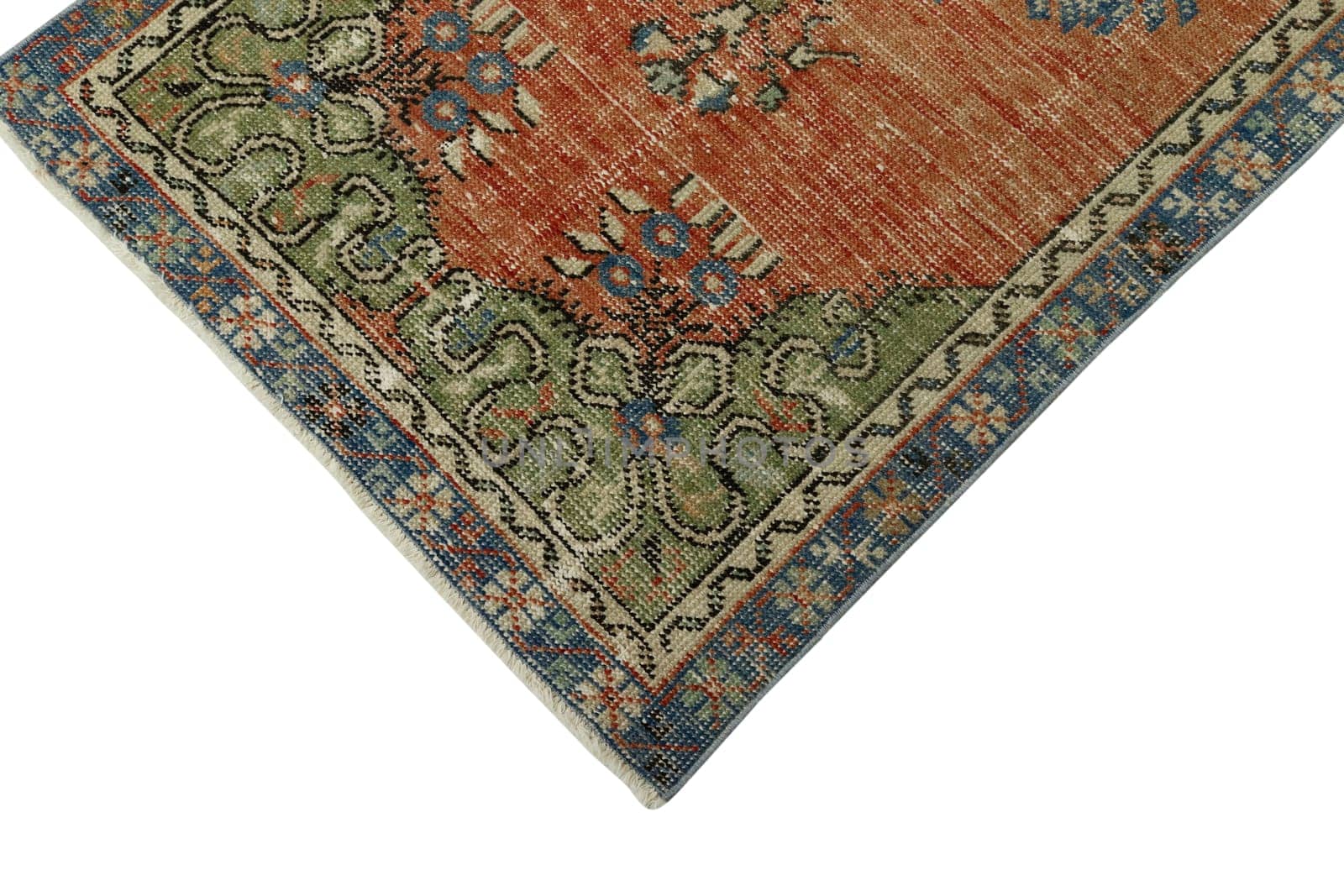 Textures and patterns in color from woven carpets