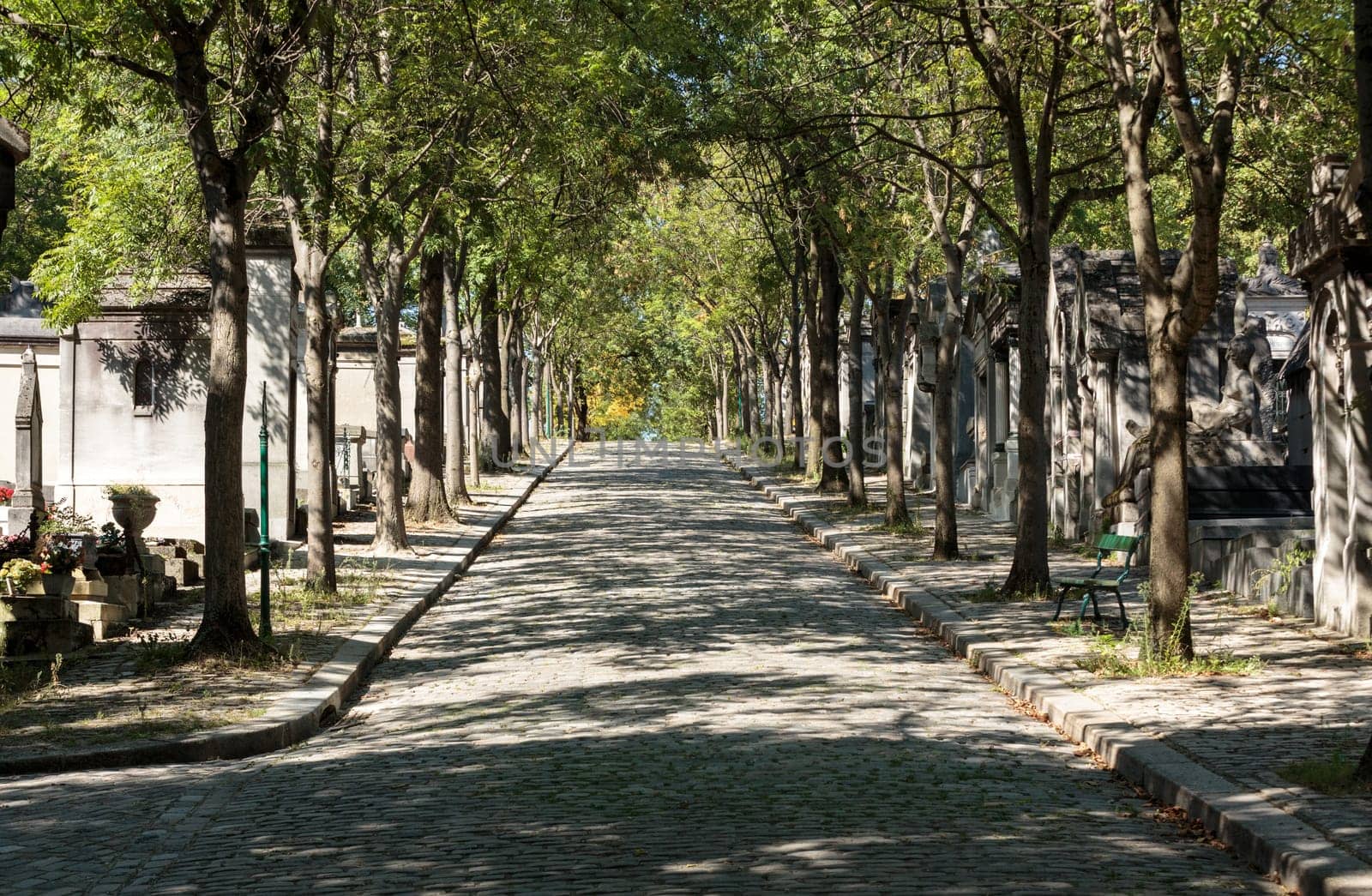 Pere Lachaise cemetery in Paris, France