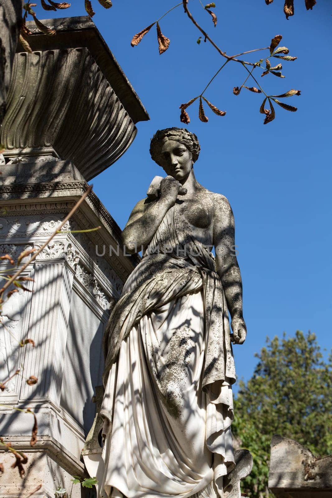 Pere Lachaise cemetery in Paris, France