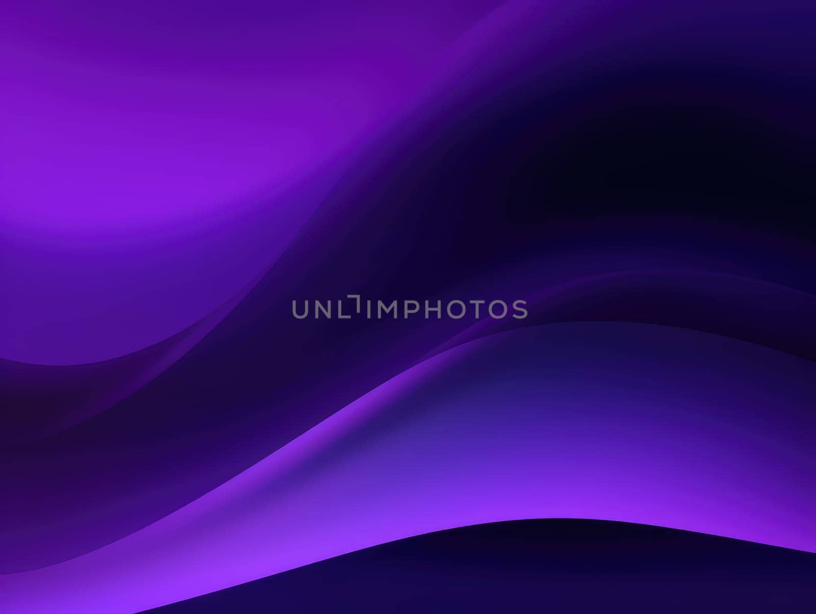 Abstract purple waves background. Generative AI.