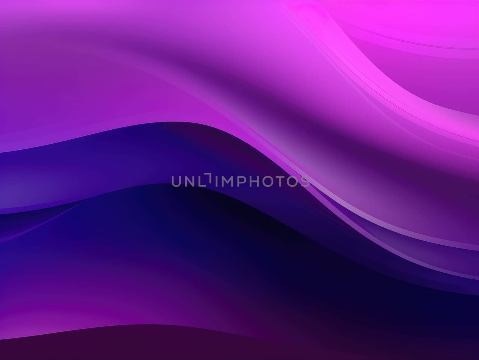 Abstract purple waves background. Generative AI.