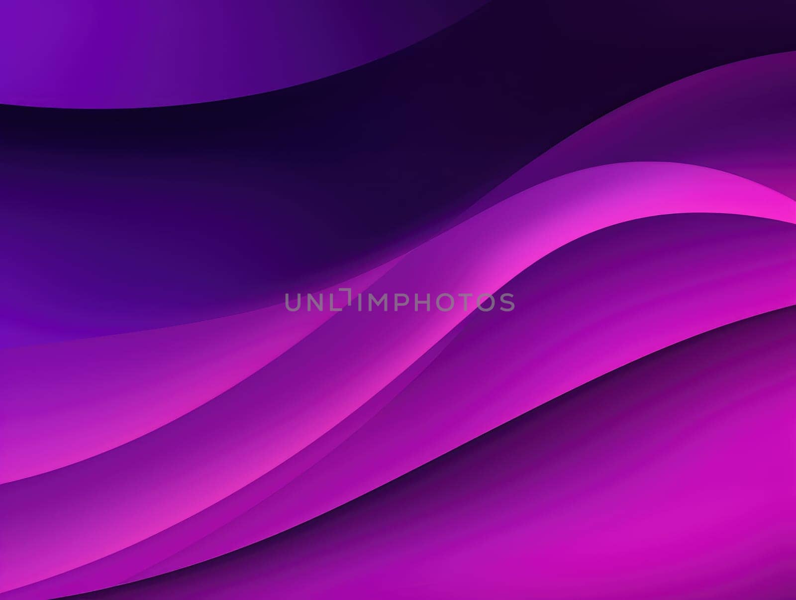 Abstract purple waves background. Generative AI.