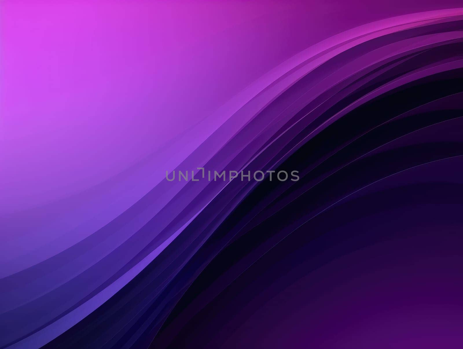 Abstract purple waves background. Generative AI.
