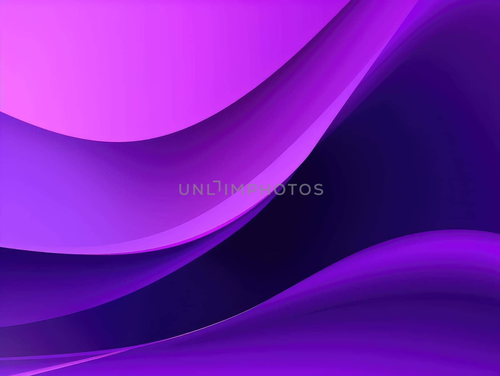 Abstract purple waves background. Generative AI.