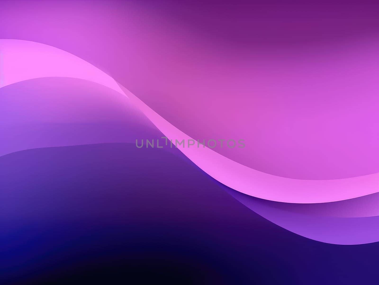 Abstract purple waves background. Generative AI.