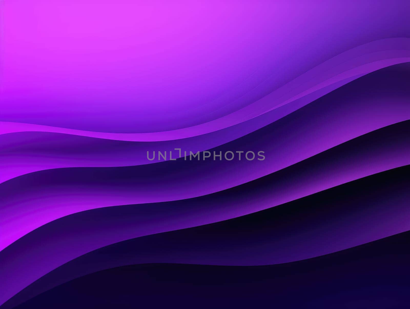 Abstract purple waves background. Generative AI.