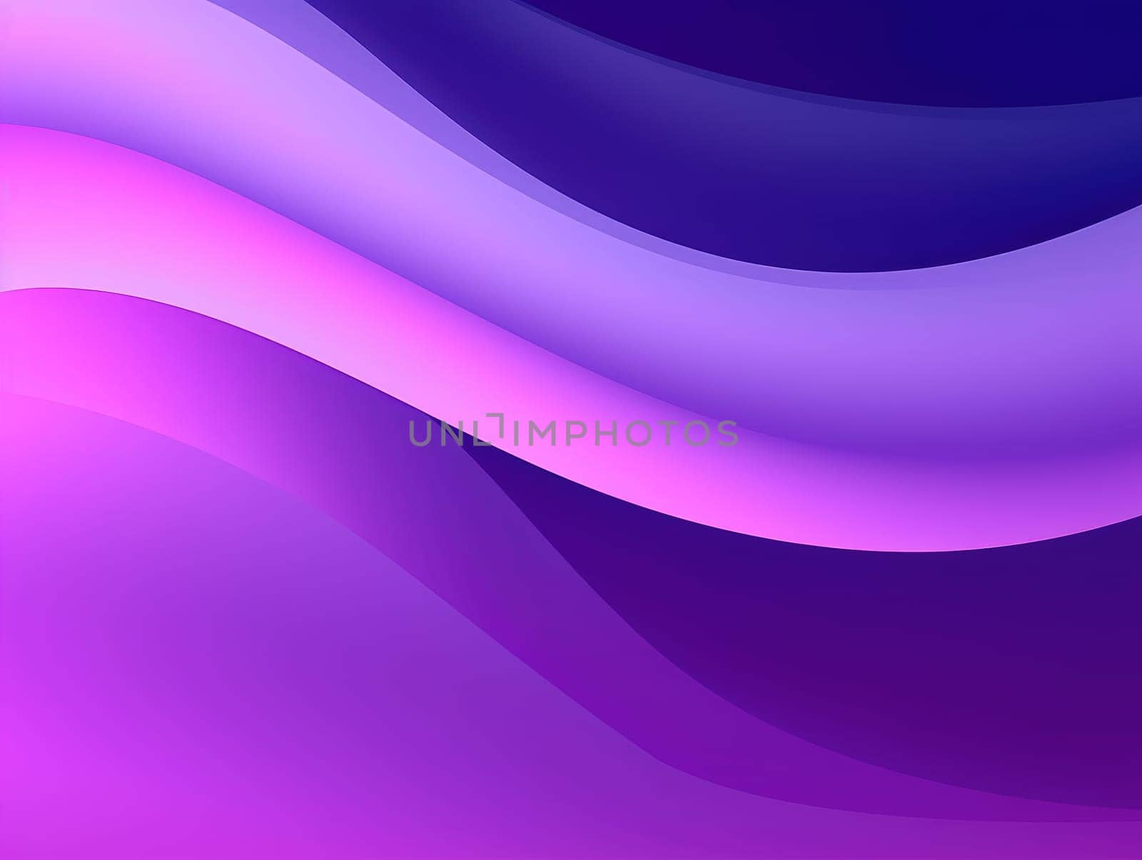 Abstract purple waves background. Generative AI.