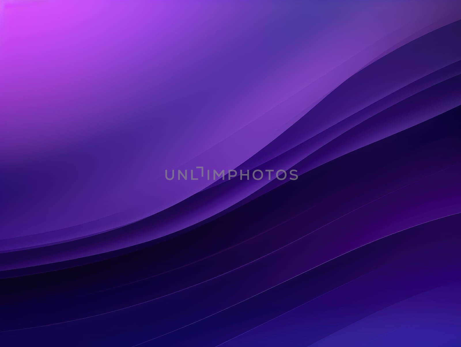 Abstract purple waves background. Generative AI.