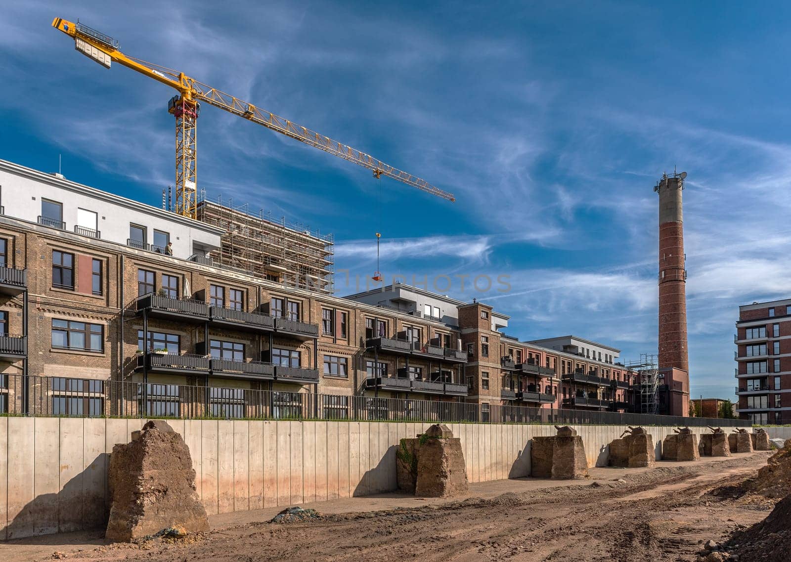 Conversion of an old paper mill into new modern lofts and apartments, Hattersheim, Germany