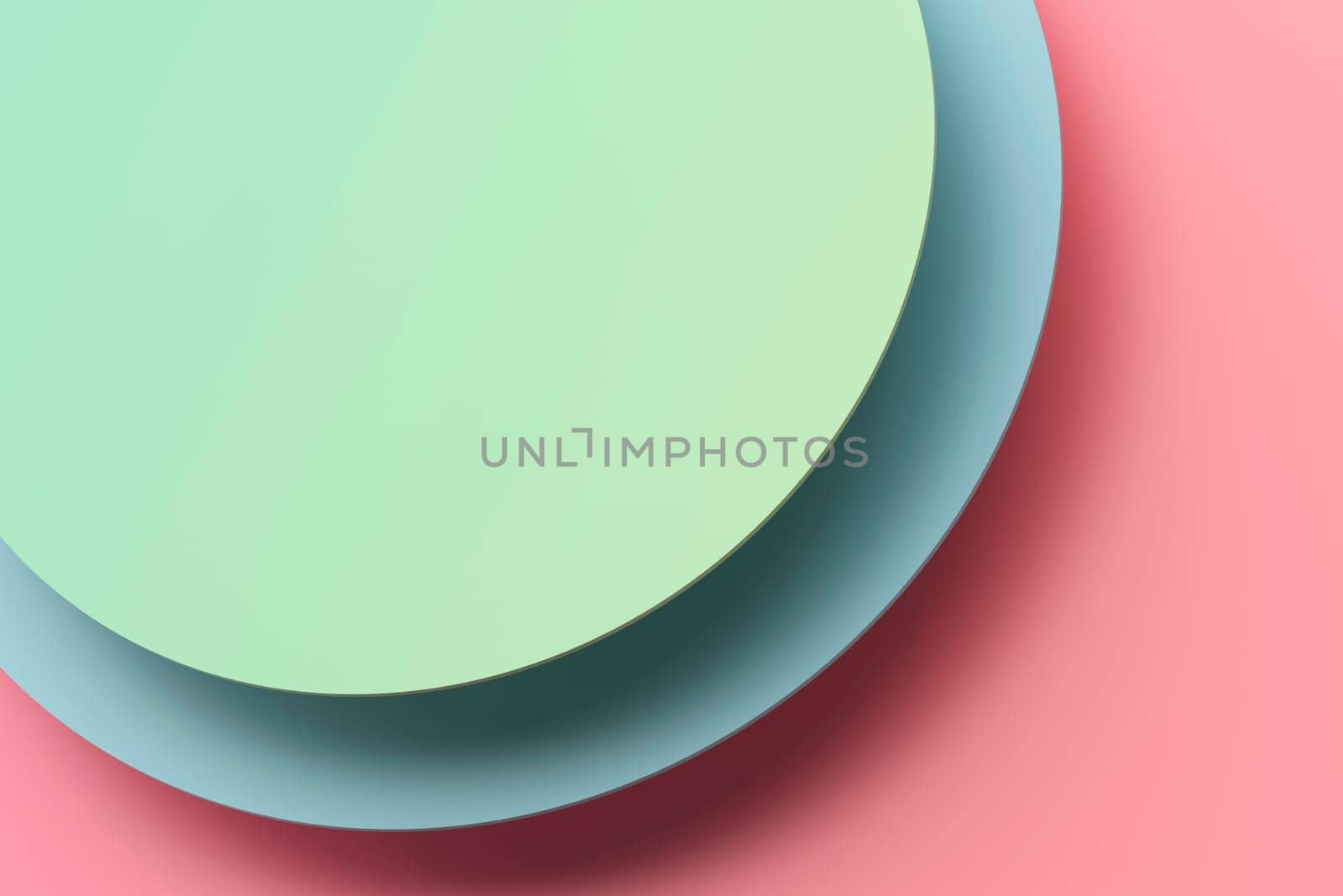 Abstract background with flat colorful circles