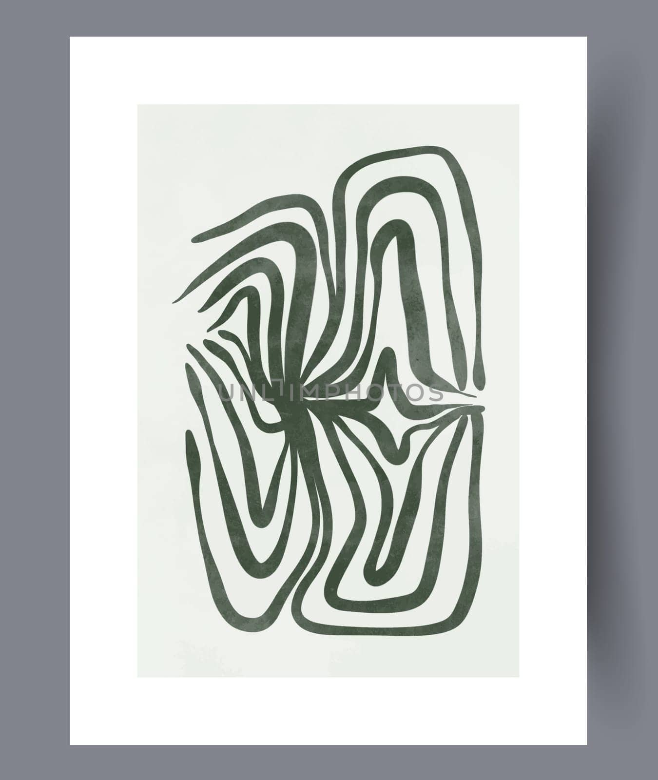 Abstract mugs asymmetry coffee wall art print. Printable minimal abstract mugs poster. Contemporary decorative background with coffee. Wall artwork for interior design.