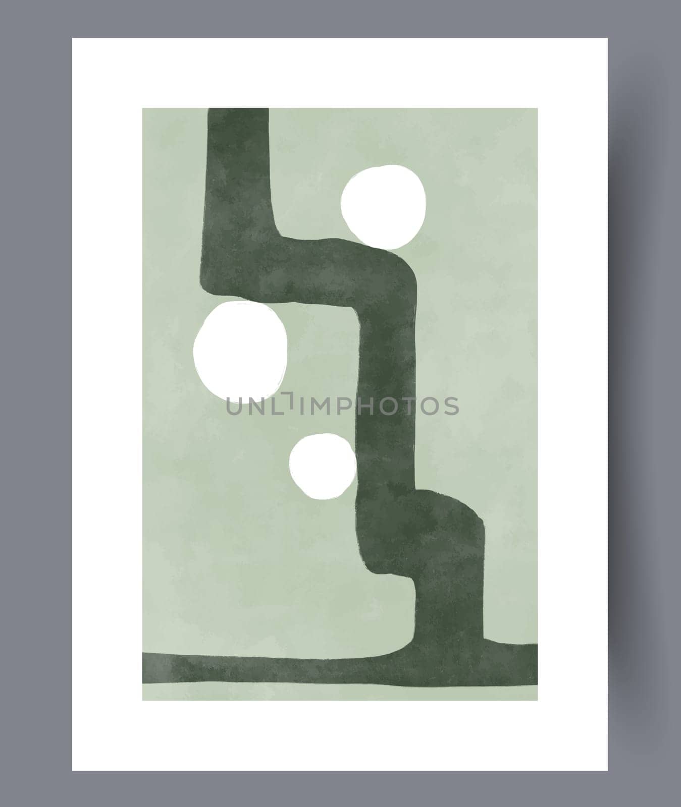 Abstract mugs asymmetry coffee wall art print. Printable minimal abstract mugs poster. Contemporary decorative background with coffee. Wall artwork for interior design.
