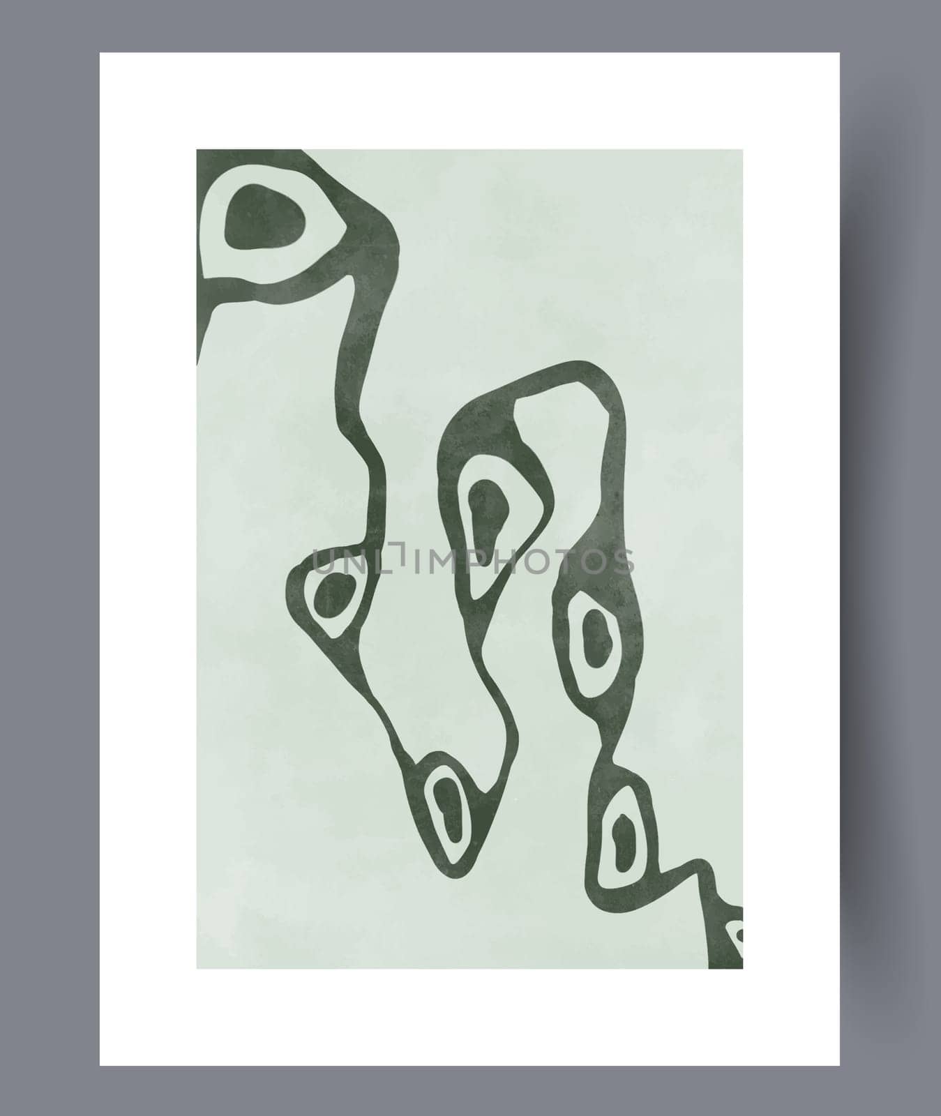 Abstract mugs asymmetry coffee wall art print. Printable minimal abstract mugs poster. Contemporary decorative background with coffee. Wall artwork for interior design.