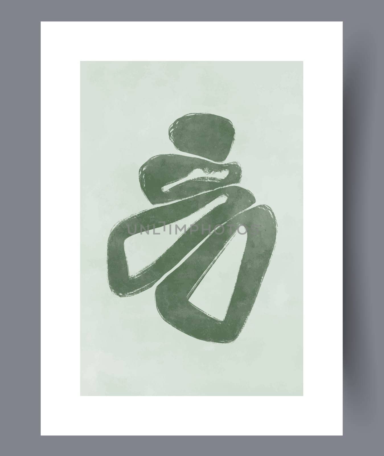 Abstract mugs asymmetry coffee wall art print. Printable minimal abstract mugs poster. Contemporary decorative background with coffee. Wall artwork for interior design.