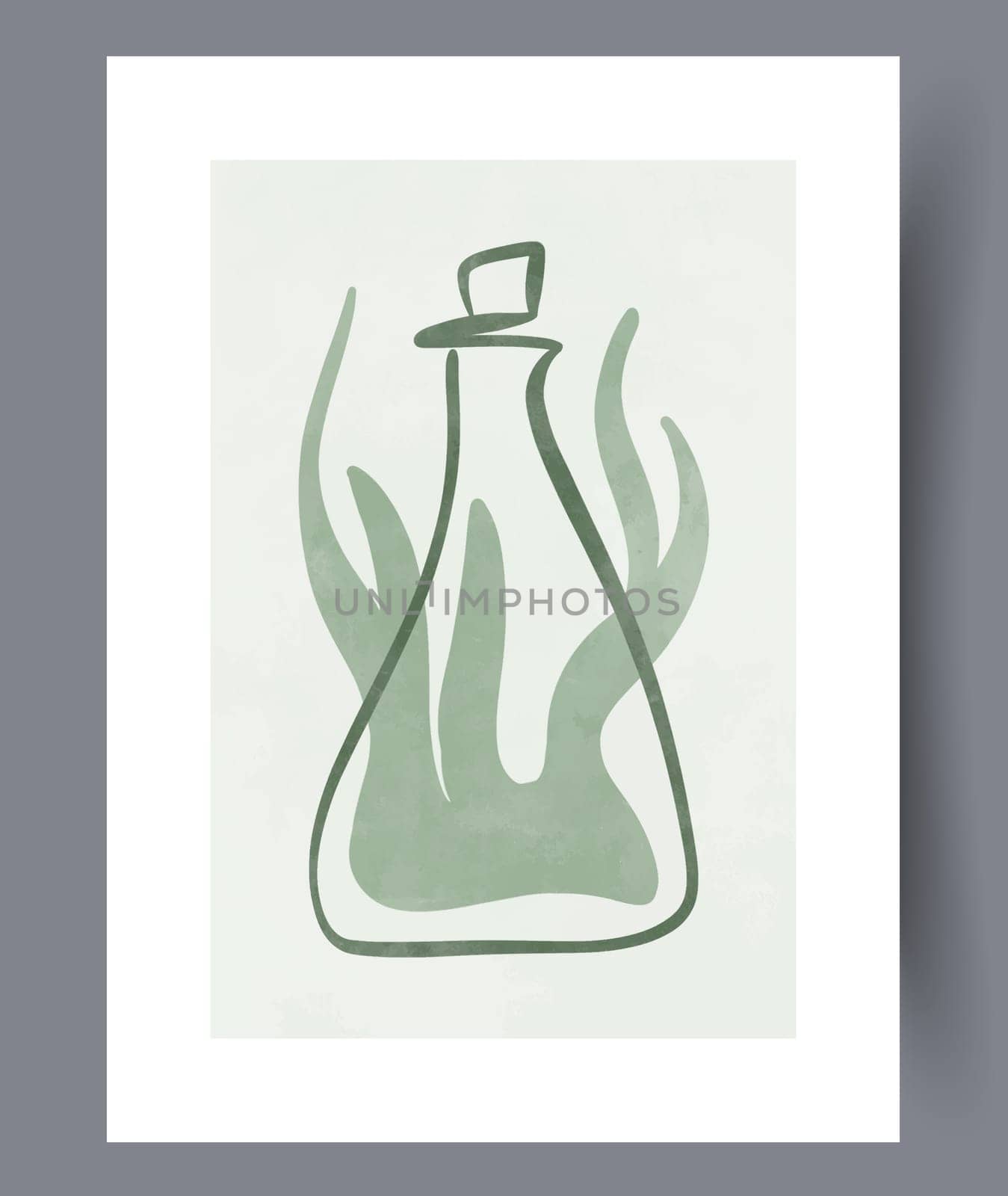 Abstract mugs asymmetry coffee wall art print. Printable minimal abstract mugs poster. Contemporary decorative background with coffee. Wall artwork for interior design.