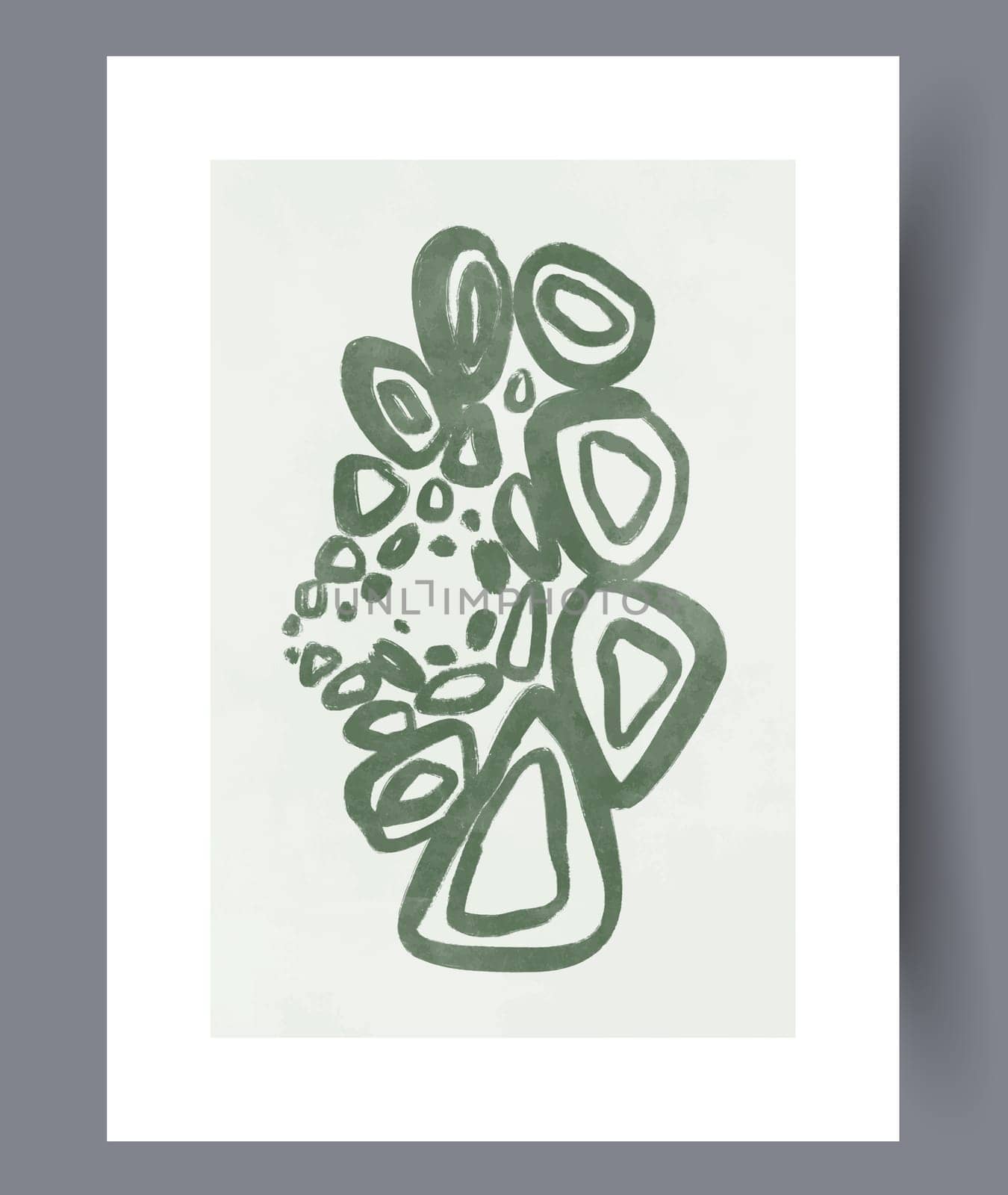 Abstract mugs asymmetry coffee wall art print. Printable minimal abstract mugs poster. Contemporary decorative background with coffee. Wall artwork for interior design.