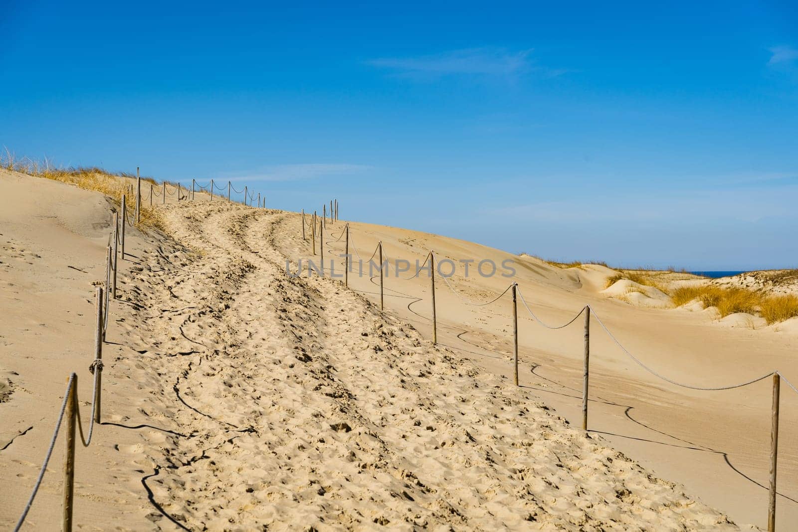 The Gray Dunes, or the Dead Dunes is sandy hills with a bit of green specks at the Lithuanian side of the Curonian Spit.