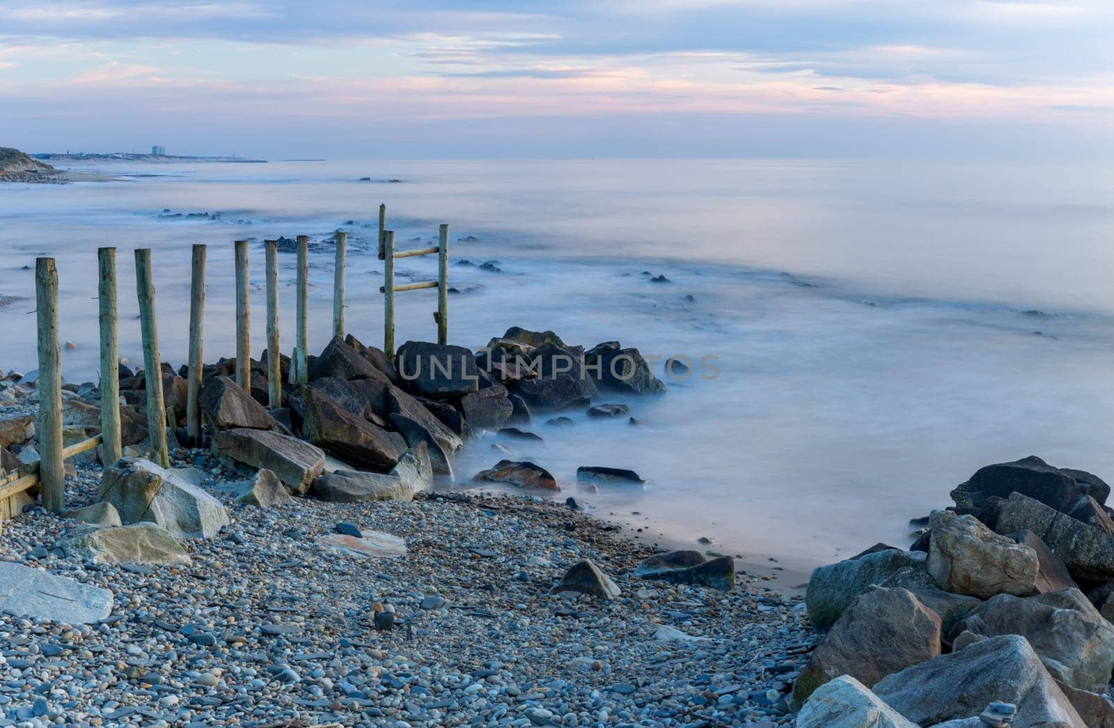 long exposure at the ocean in Cepaes, Esposende, north of Portugal