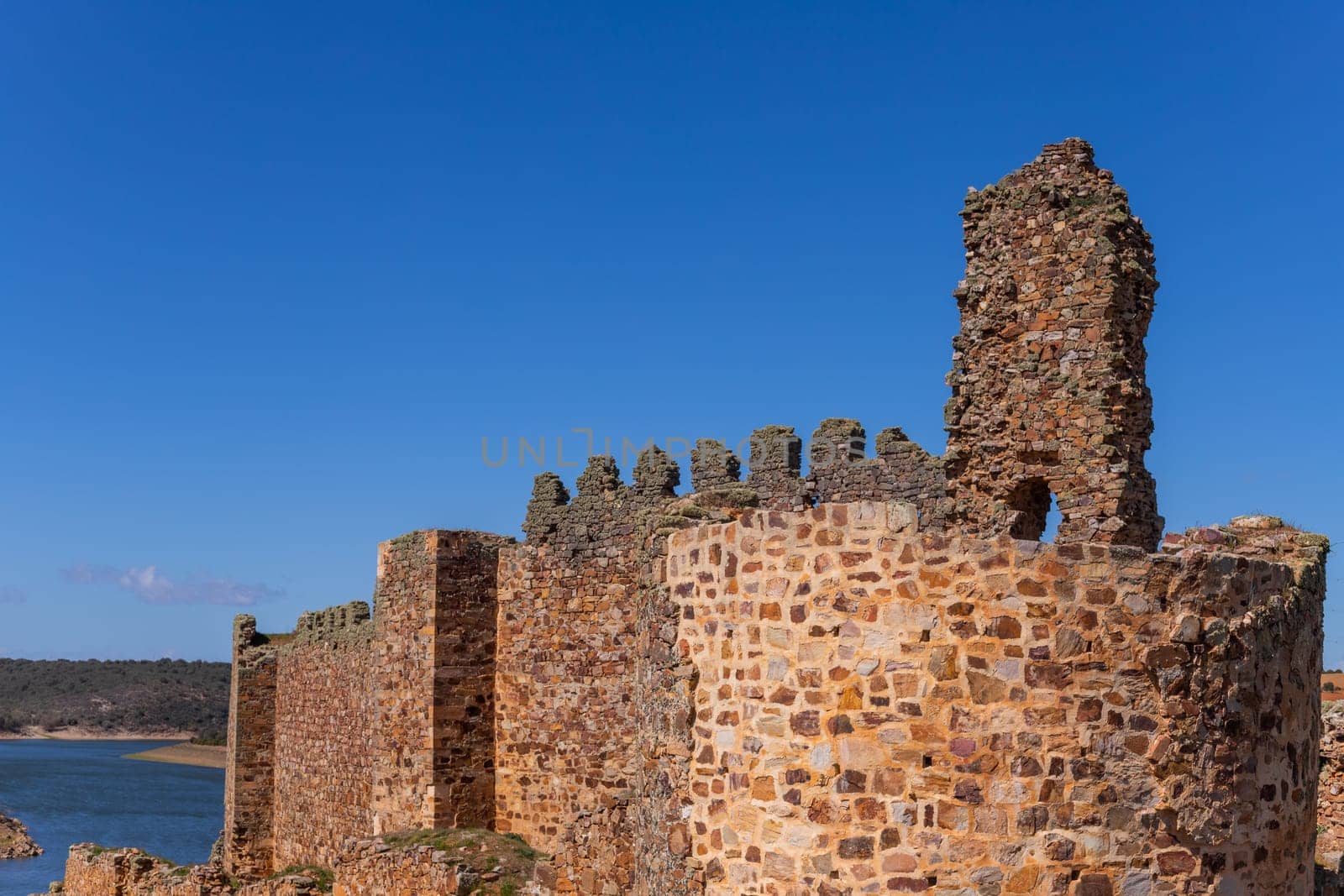 Castrotorafe castle in San Cebrian de Castro Zamora province. Spain
