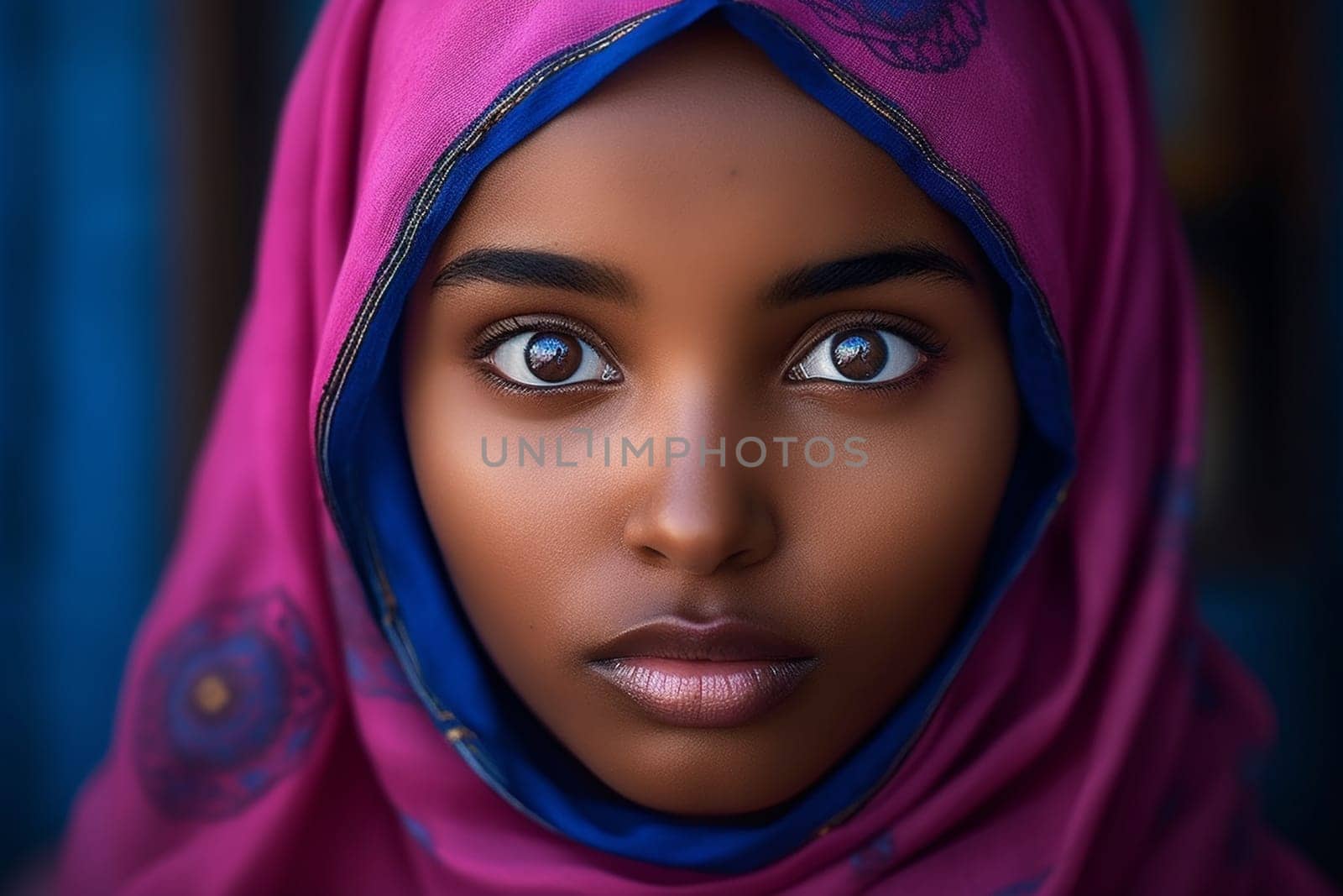 50-year-old Middle Eastern woman beams with a smile as she shops in a vibrant spice market. (generative AI)