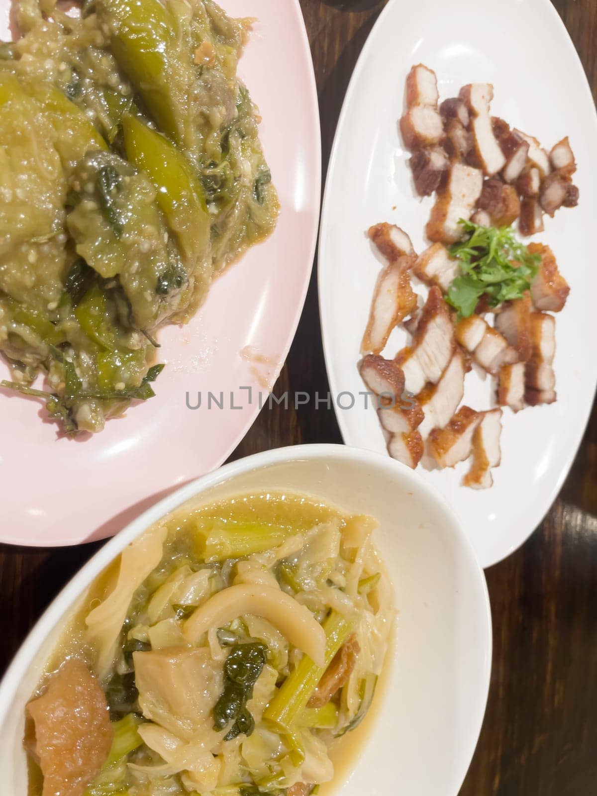 Breakfast street food in Thailand, stock photo