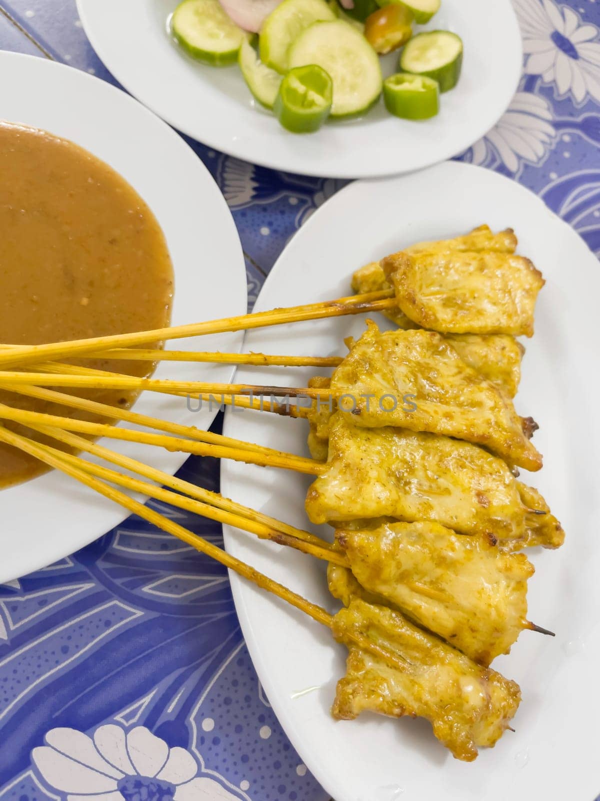 Breakfast street food in Thailand, stock photo