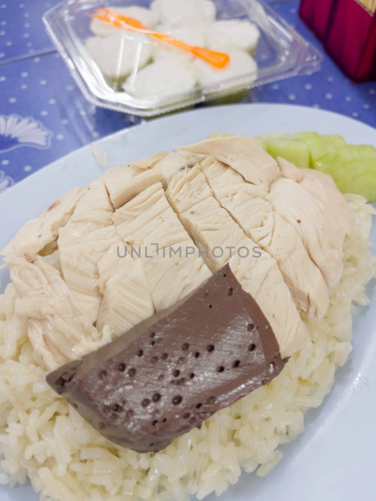 Breakfast street food in Thailand, stock photo
