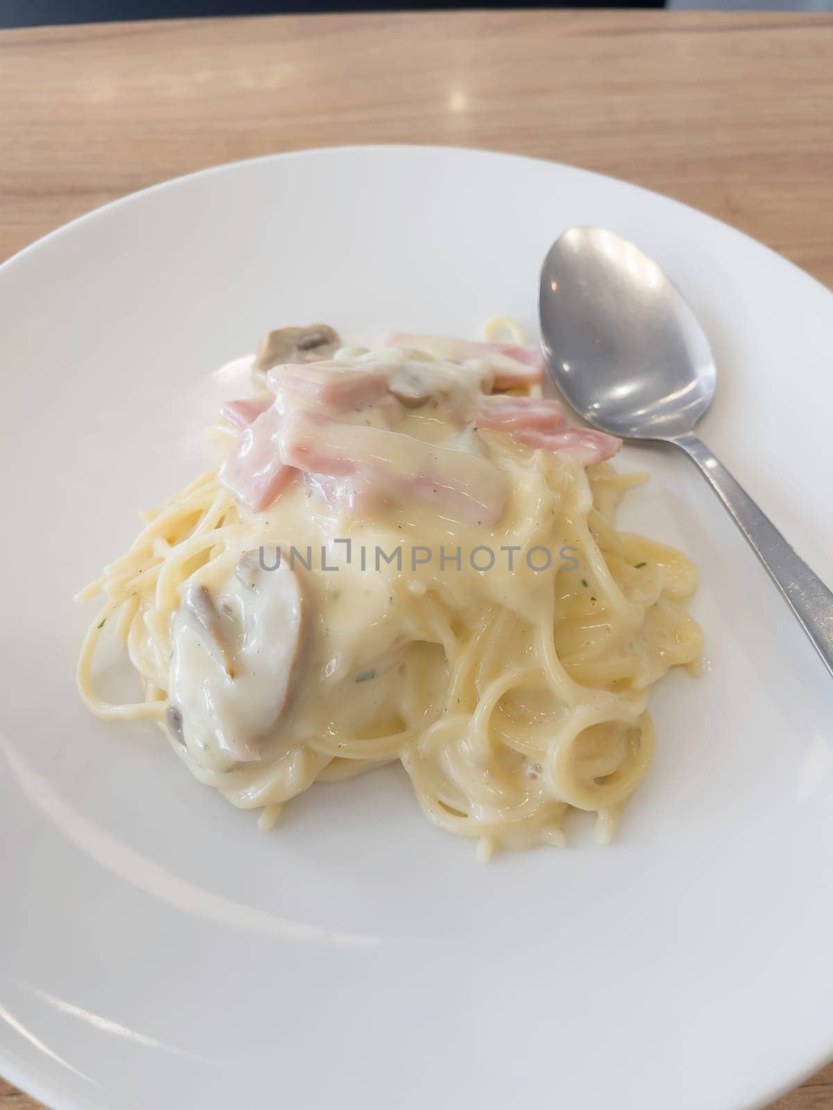 International franchise restaurant chain offers styles of pizza, stock photo