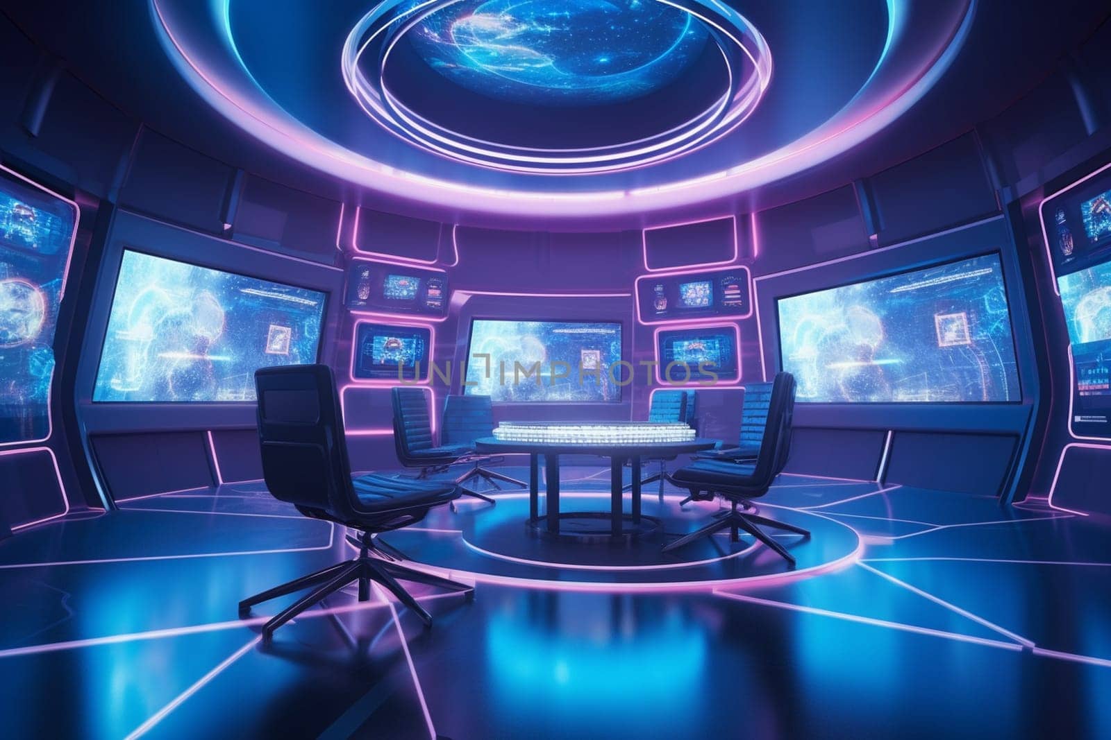 The meeting room of the future is a marvel of technology, with interactive screens and virtual reality technology that allow for seamless collaboration across the globe. With a sleek and modern design, it is an environment conducive to creativity and innovative thinking. (generative AI)
